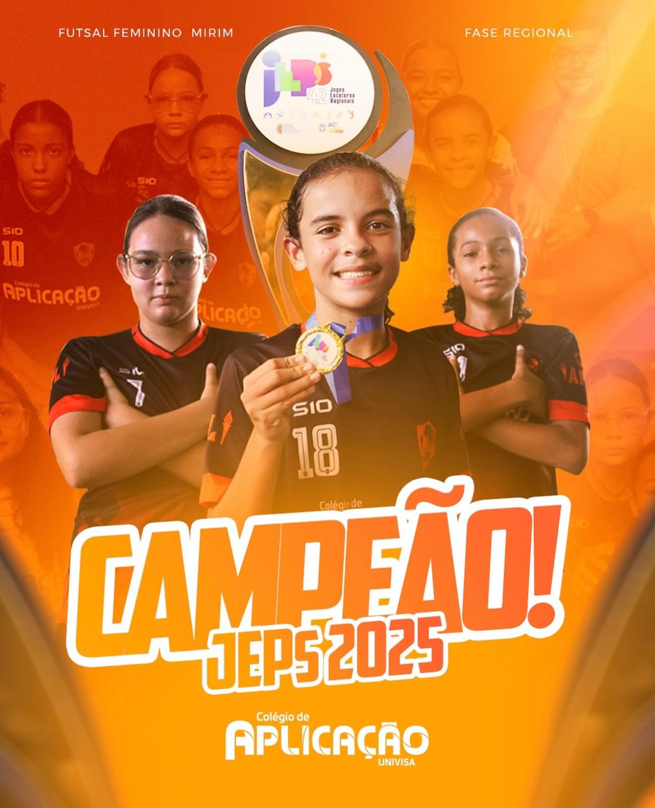 Campeãs do JEPs 2025: Futsal Feminino Mirim celebra título com união esuperação